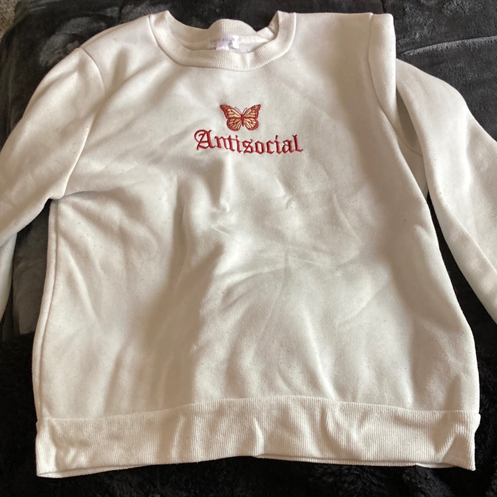 Antisocial butterfly sweatshirt
